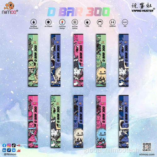 Disposable Stick Pod Vape Kit D Bar Vape 300Puffs Supplier